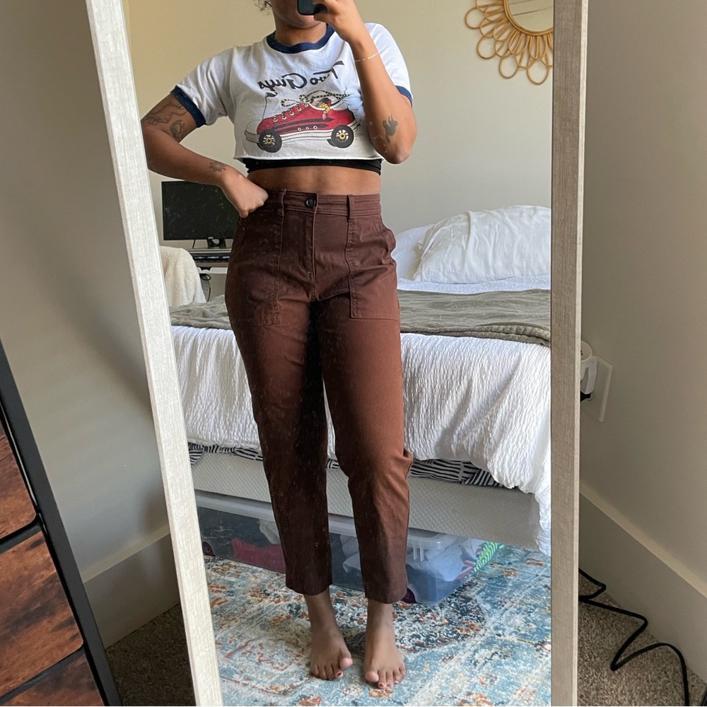 A New Day Chocolate Brown Trousers